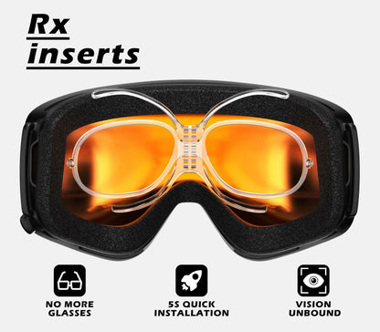 goggles over eyeglasses Adjustable Prescription Goggle Inserts