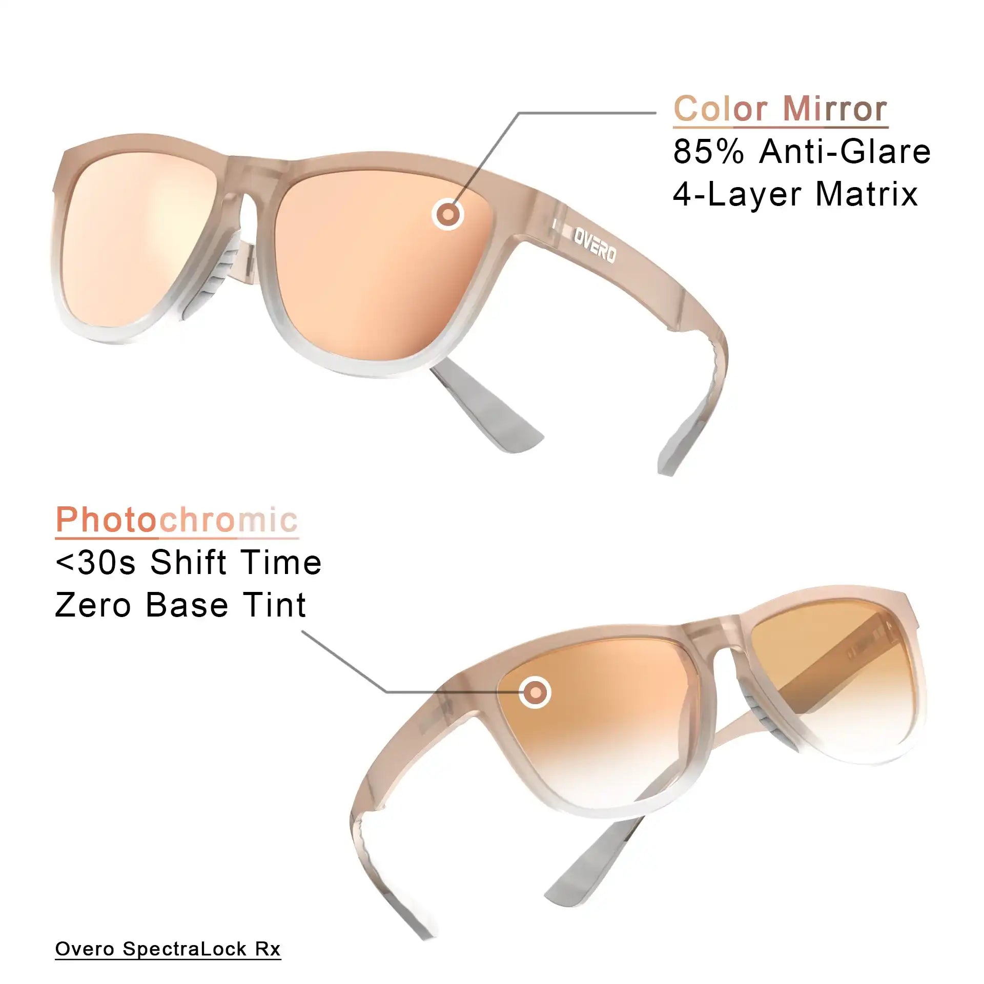 Dawn Sand - Overo FoldGo Glasses