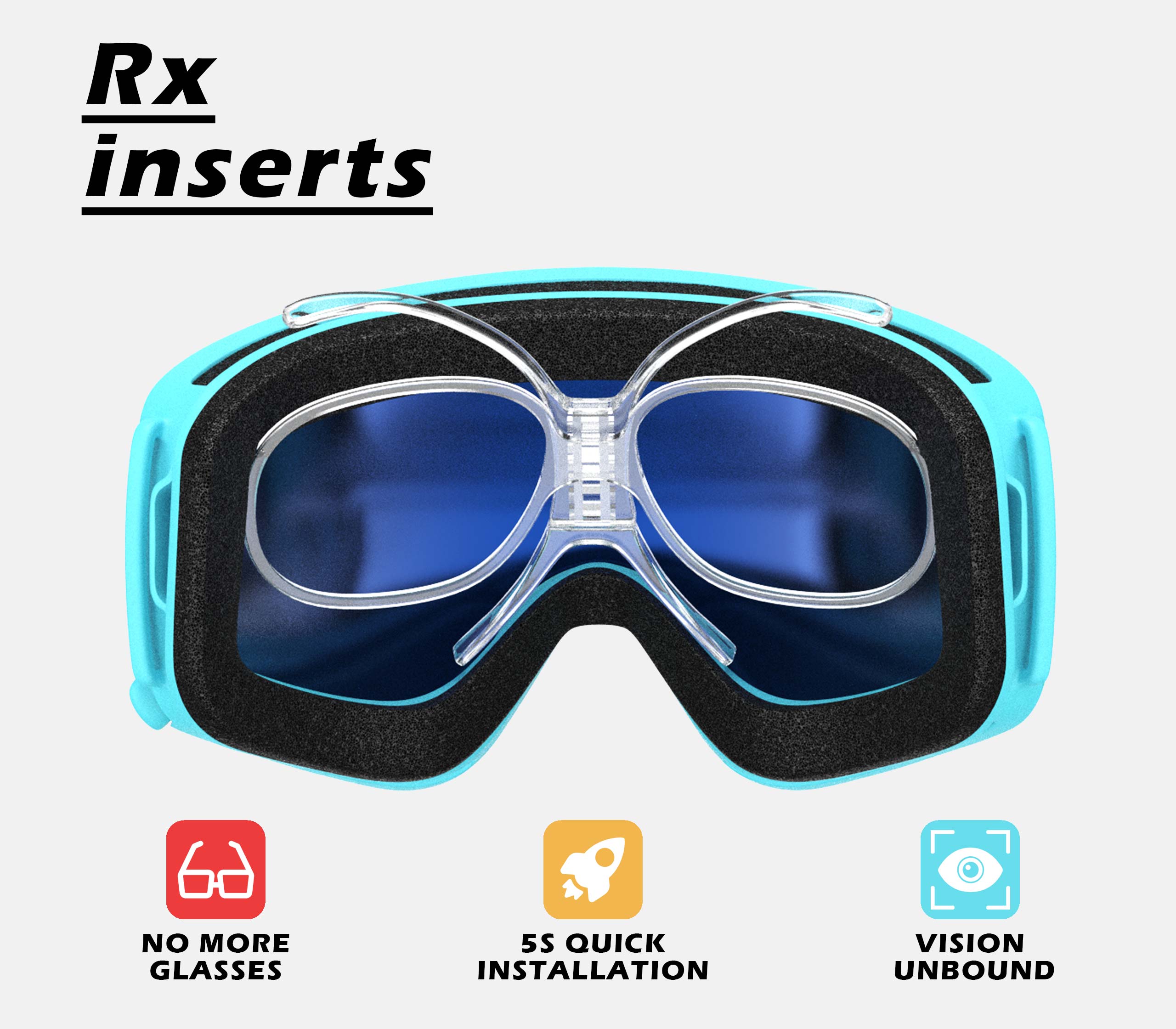 Kids Adjustable Rx Goggle Inserts