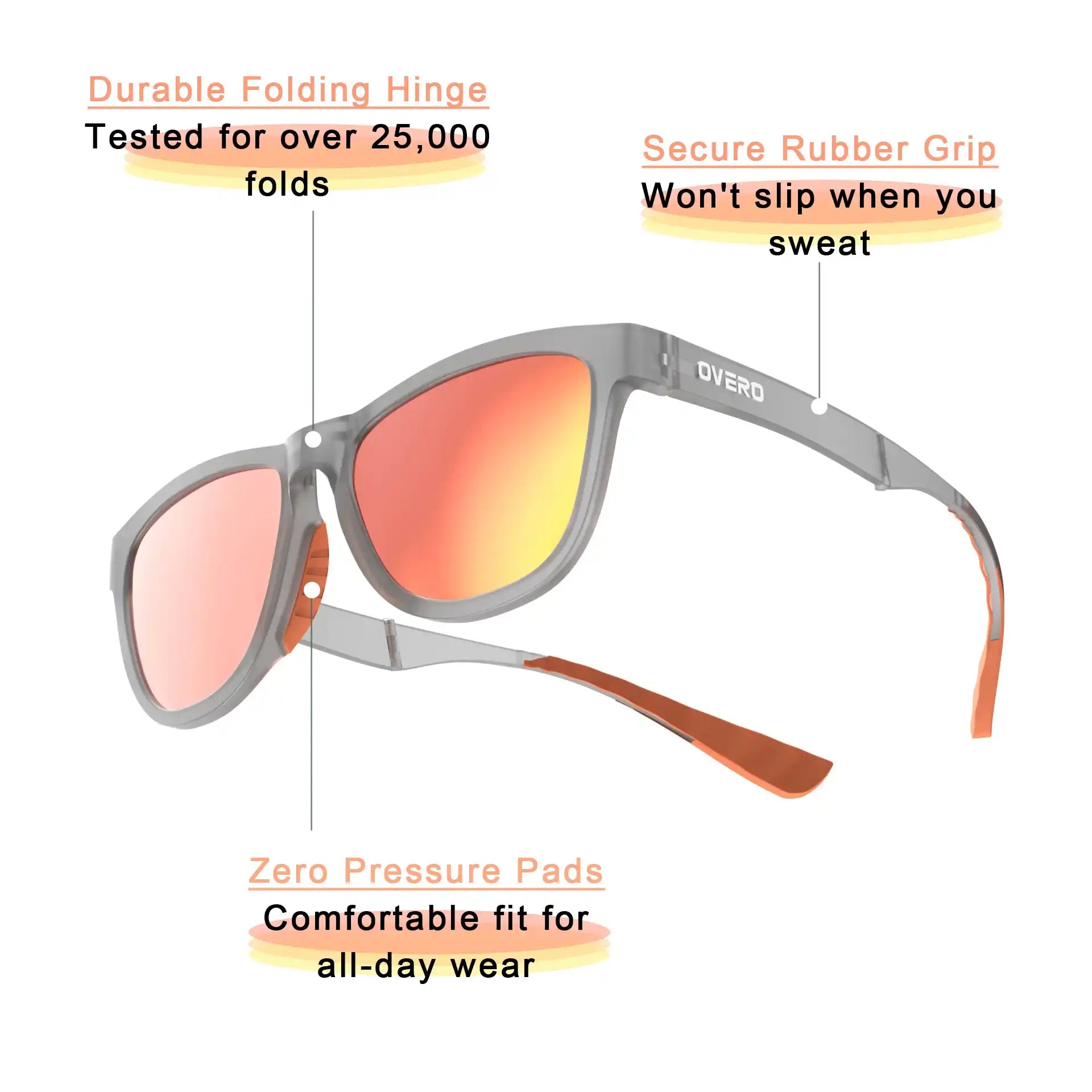 Magma Ash - Overo FoldGo Glasses