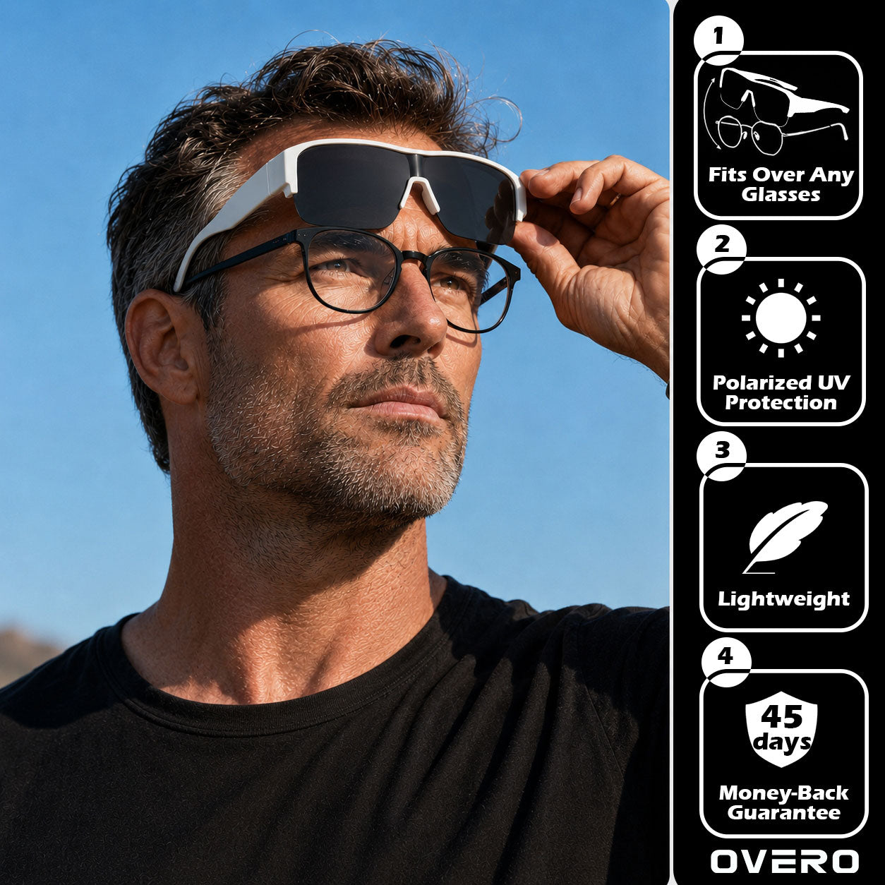 Men's Polarized Fit-Over Sunglasses