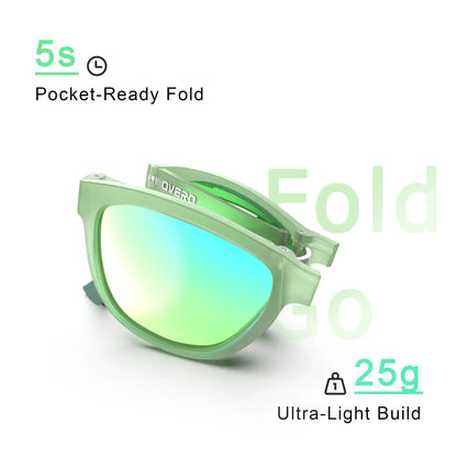 Aurora Mint - Overo FoldGo Glasses