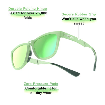 Aurora Mint - Overo FoldGo Glasses